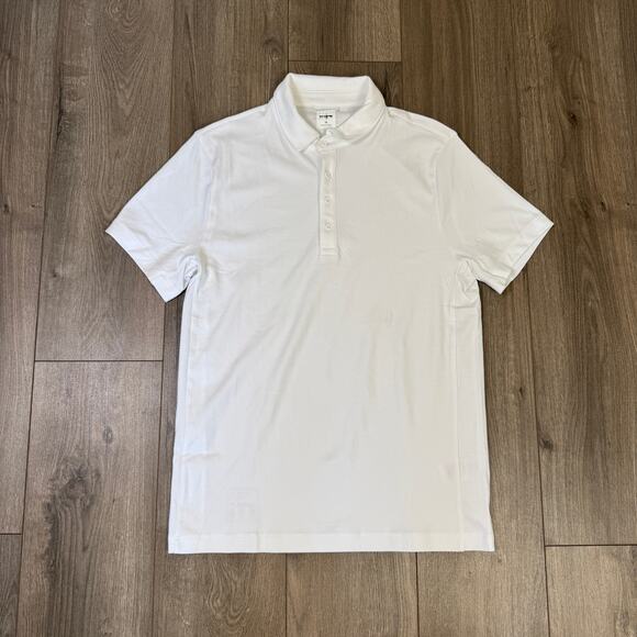 J.Crew Performance Polo Shirt Mens M White Pullover Coolmax Short Sleeve Stretch - Picture 3 of 8